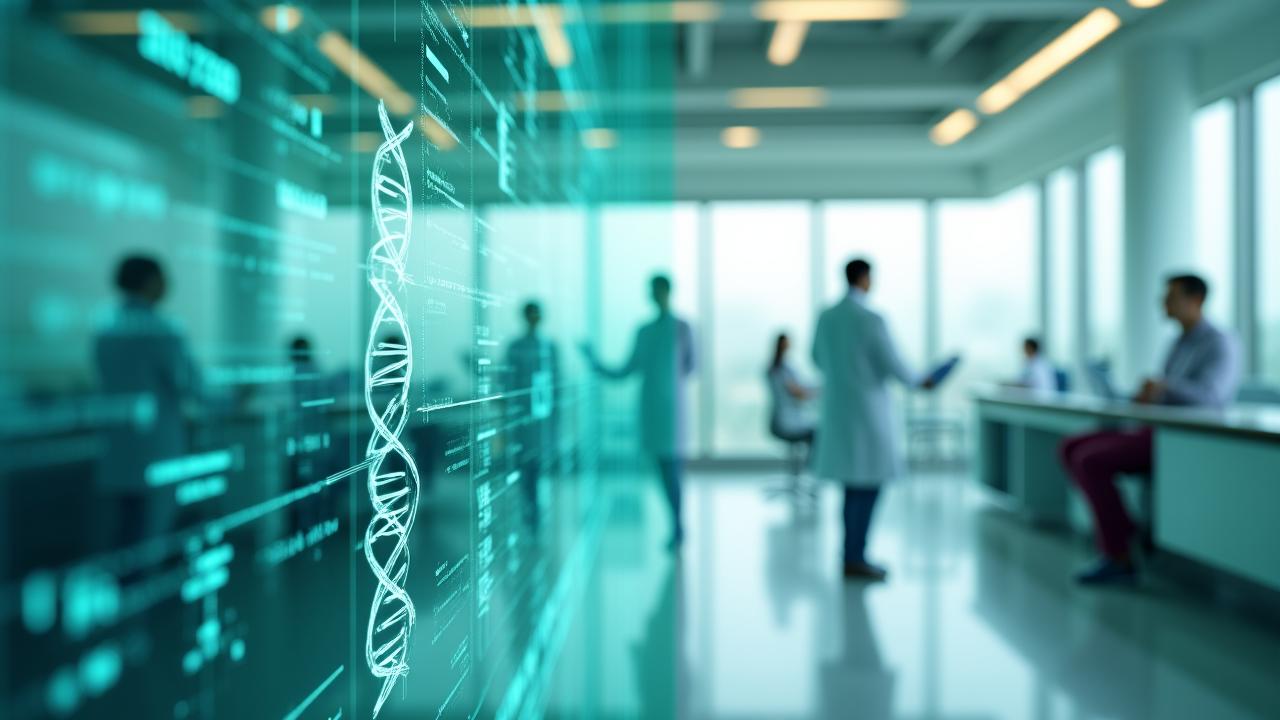 Modern healthcare data visualization dashboard