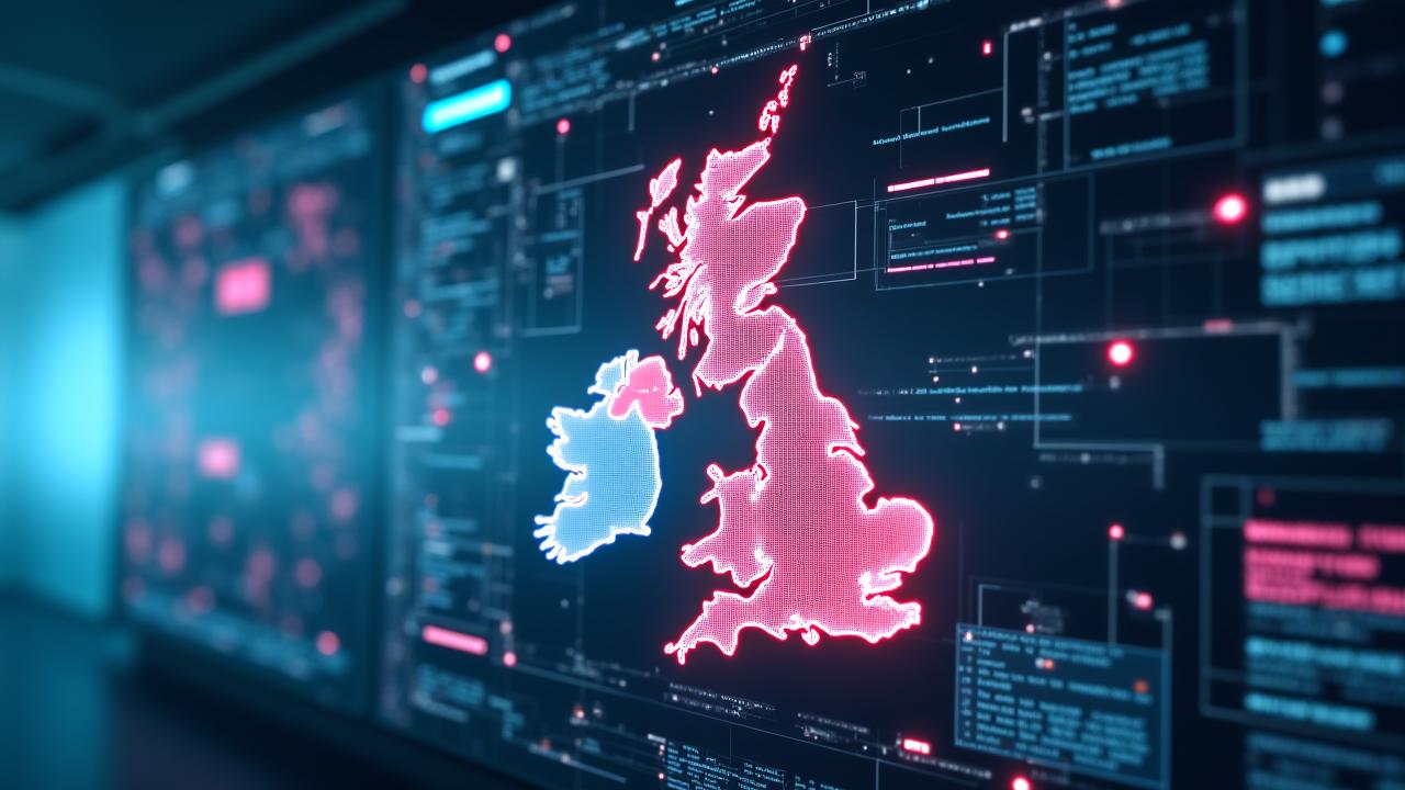 Dynamic logistics route monitoring map on high-tech interface